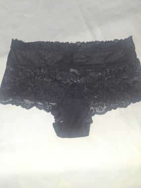 Women's Black Lace Boyshort Panty - Victoria Secret 😇 Angel